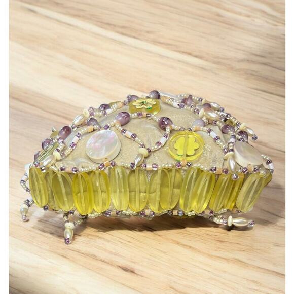 Vintage Mary Frances Beaded Floral Bucket Bag - Picture 3 of 9